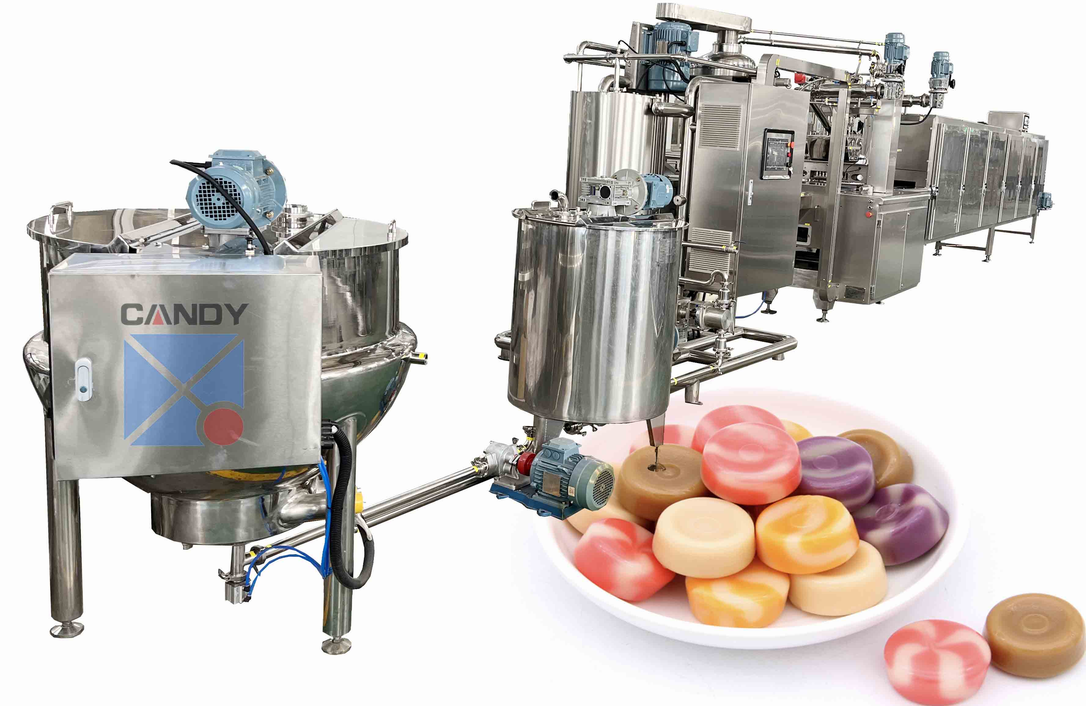 Full automatic hard candy lollipop depositing machine