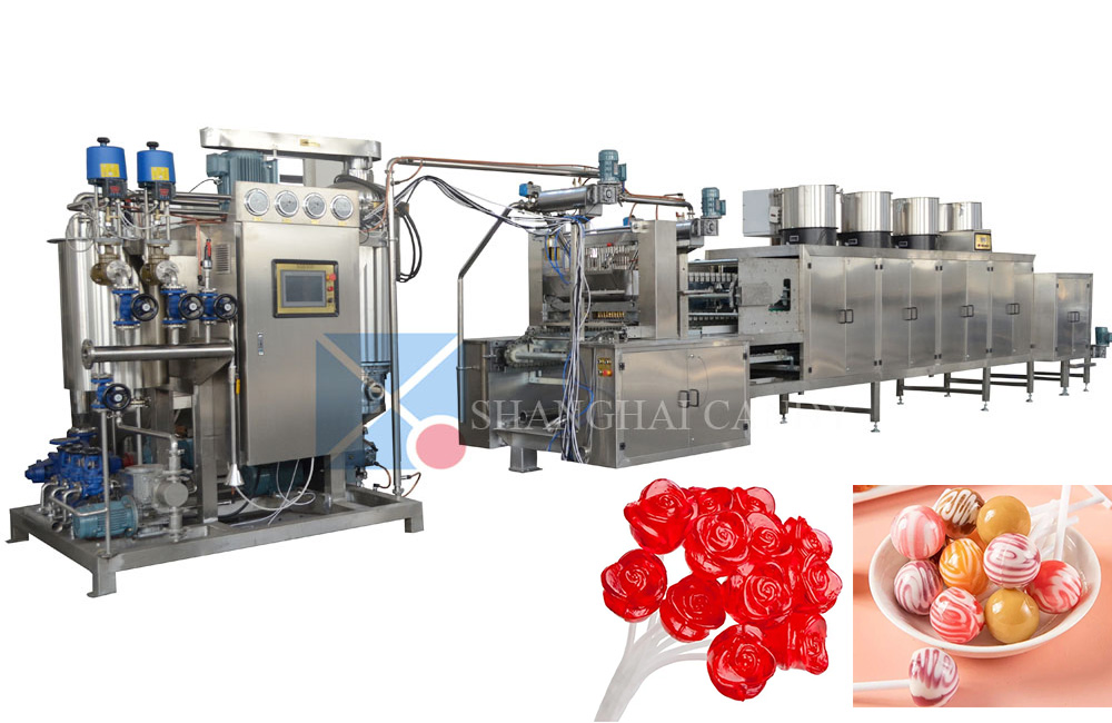 Full automatic lollipop depositing machine