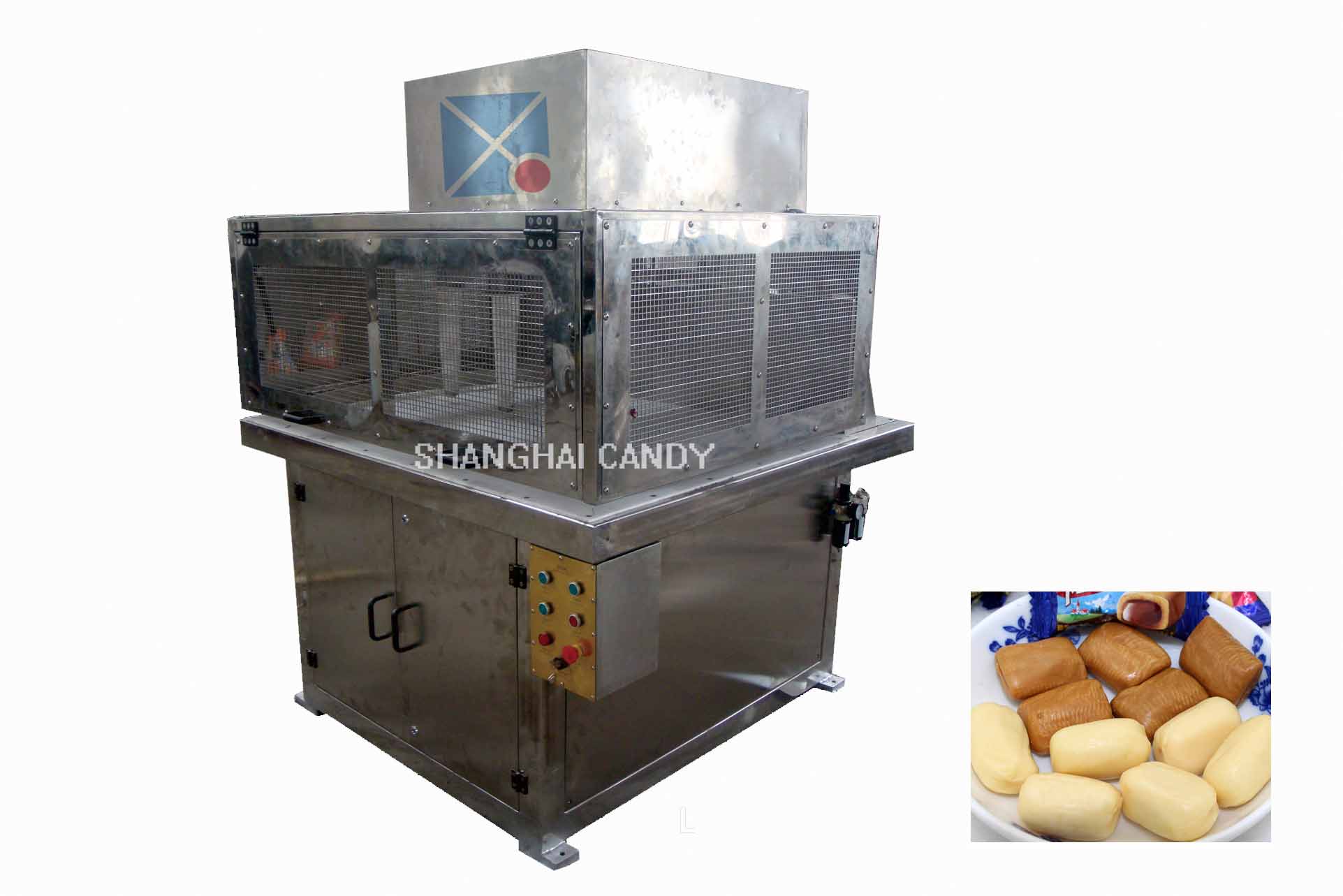 Batch type candy pulling machine
